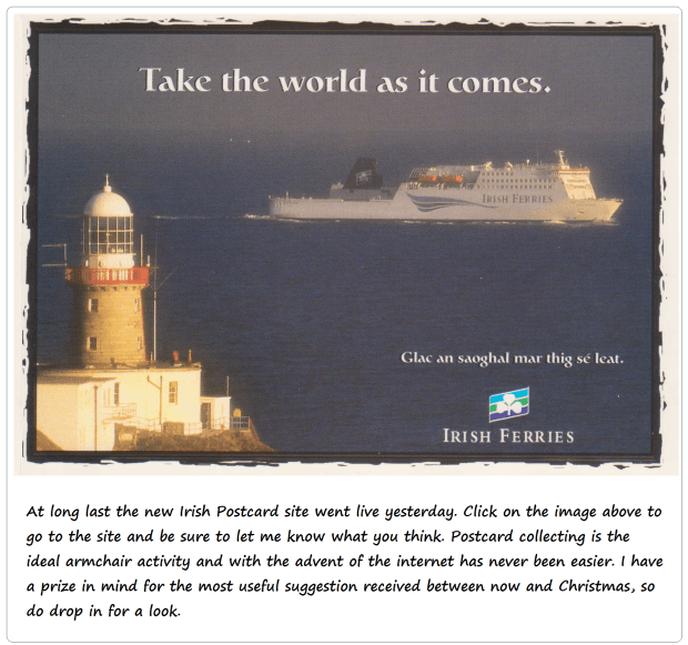 POSTCARD SITE ANNOUNCEMENT